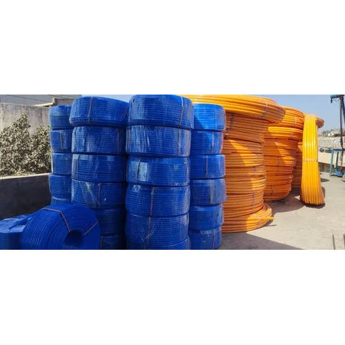 DHANANJAY POLYMERS 20MM MDPE Pipe - MDPE Material, 20MM Diameter, Blue & Black Color, Round Shape, Painted Surface Treatment | 1 Year Warranty