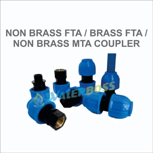 WATERBOSS mdpe Pipes Fittings Female Elbow - MDPE & Other Material, Round Shape, Blue & Black Color, Painted Surface | 1-Year Warranty