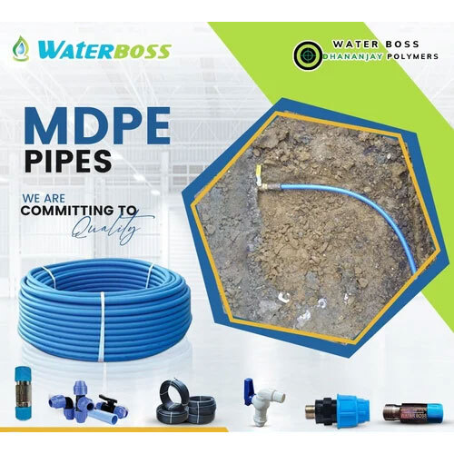 20MM 110MM Waterboss MDPE BLUE PIPES