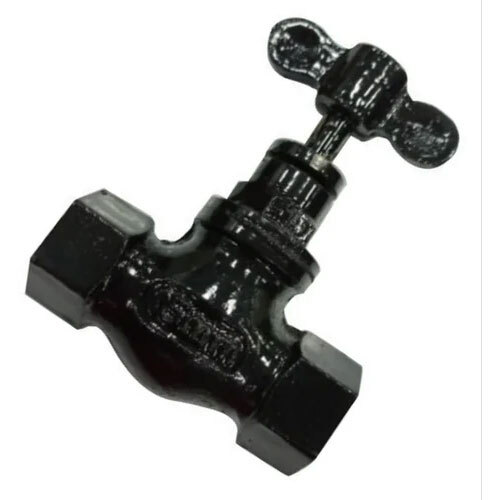 CAST IRON BLACK CI Bib Cock Stop Cock 400gm 15MM Fittingz - Iron Material, 15mm Size, Satin Finish, Black Color | Durable & Reliable Performance