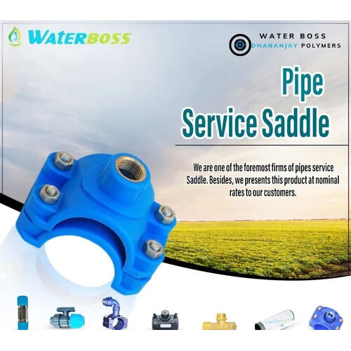 PP Clamp Saddle for PE HDPE - Blue Coated | 1-Year Warranty Durable Painted Surface Treatment