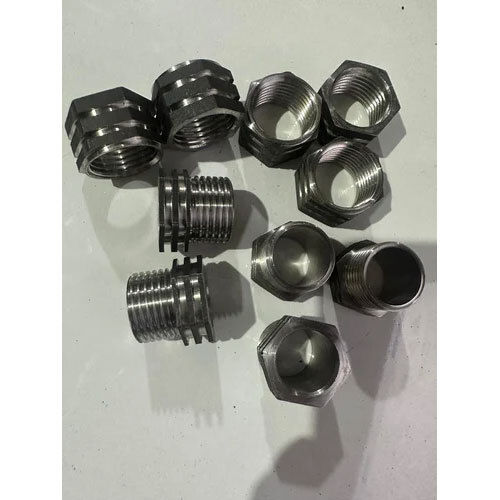 Ss 304 Male-Female Hex Insert Thread Adapters - Color: Gray