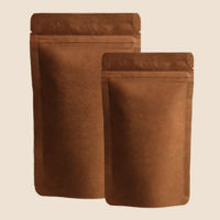 Kraft Paper Stand Up Pouch with Zipper - Eco-Friendly Food Packaging