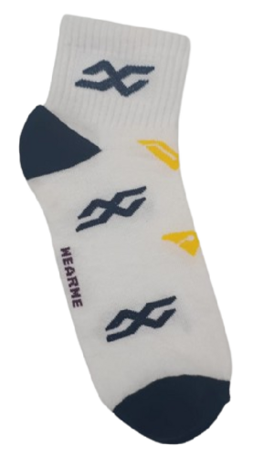 NAVY AND YELLOW ANKLE SOCKS