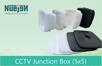 Cctv Junction Box - Abs Plastic, 5x5 Inches, White | Cable Protection, Durable Build, Easy Install, Secure Mount, Weatherproof, Universal Compatibility