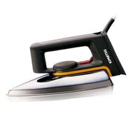 Lightweight Dry Iron - Golden Teflon Coated Soleplate, 1000w Power Consumption, 360-degree Swivel Cord, Adjustable Temperature Control, Auto Shut-off Feature