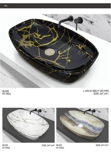 Marble Table Top Basin P21 to P26