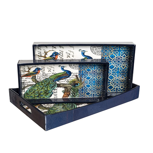 Printed Wooden Tray Sets