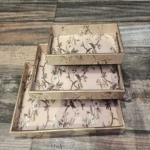 Printed Wooden Tray Sets