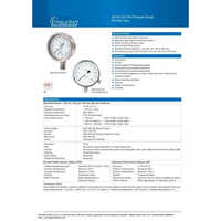 Compound Pressure Gauge - 2.5 Inch, Polished Stainless Steel | Industrial Use, Silver Finish