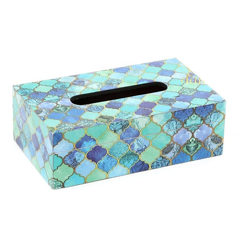 Customized Printed Mdf Wooden Tissue Box - Finish: Coated