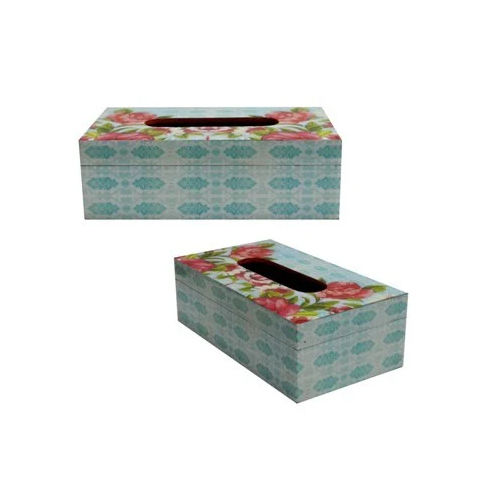 Mdf Wooden Tissue Box - Finish: Coated