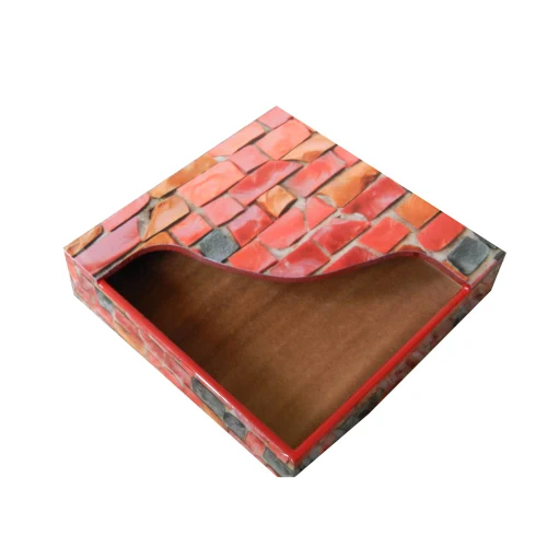 Mdf Digital Tissue Box - Finish: Glossy