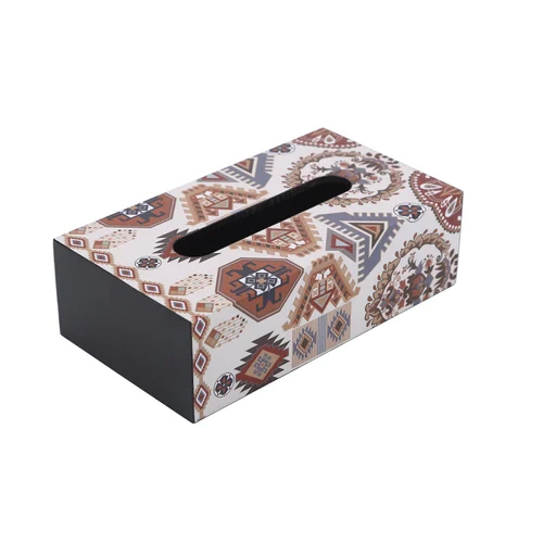 Digital Print MDF Wood Tissue Box