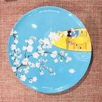 Wood Wall Plate - Mdf Wooden With Digital Print, 10 Inch Glossy Finish