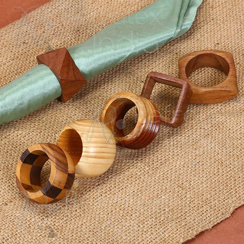 Designer Napkin Ring - Color: Brown