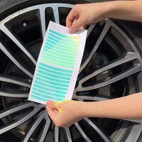 Car Wheel Hub Reflective Car Stickers - Color: Green