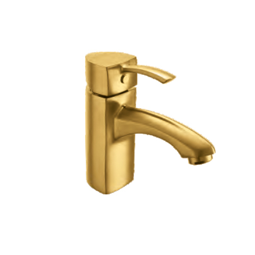 Brushed Gold Single Lever Basin Mixer