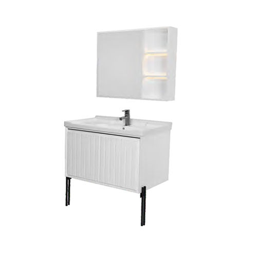 32Inch Inspira Pearl Mirror Cabinet - Color: White