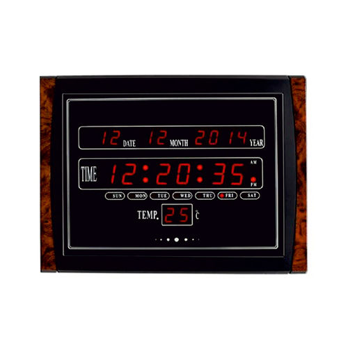 Digital Wall Clock - Color: As Per Requirement