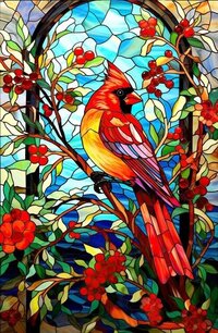 Glass Painting - Multicolor Design Options, Customizable Sizes For Every Space