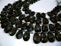 Grey Oyster Turquoise Pear Shape Plain10x16 To 12x20mm Beads Strand 8''Long