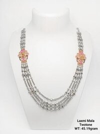 New Design 92.5 Silver Sunbera Laxmi Mala