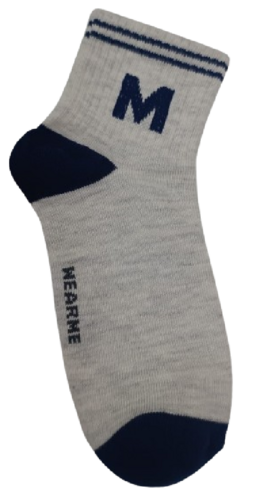 M DESIGN WHITE COLOR ANKLE SOCKS