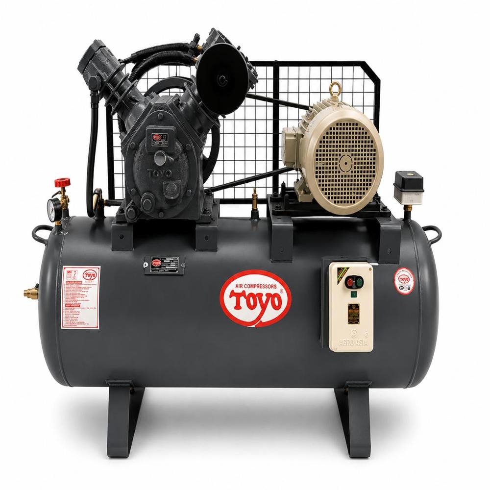7.5Hp 300 Litres Two Stage Toyo Reciprocating Air Compressor