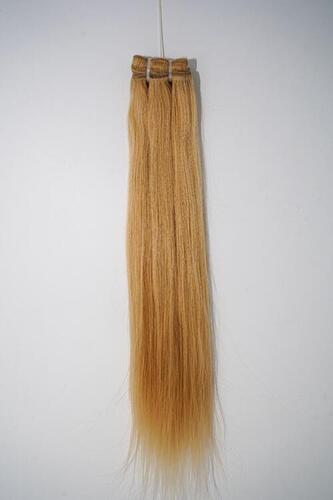 Top Quality Blonde Natural Straight Human Hair Machine Weft Extensions