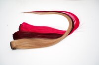 Top Quality Blonde Natural Straight Human Hair Machine Weft Extensions