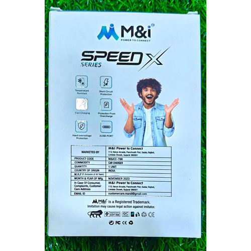 Speed X Series 3.4A Fast Car Charging Adapter