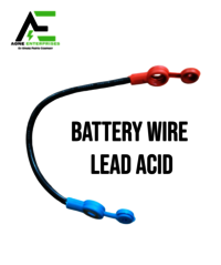 Battery Wire Lead Acid - Copper Core, 16 Awg, 12 Inches Long, Black & Red Color | Essential Connection For Lead-acid Battery Systems