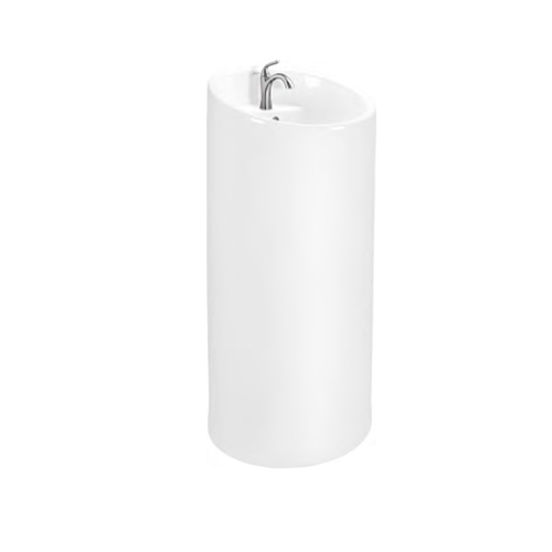 Nordic Floor Mounted One Piece Full Pedestal Basin