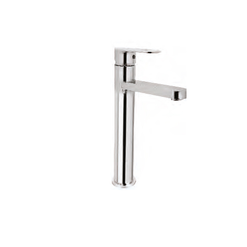 Single Lever High Basin Mixer With Braided Hoses