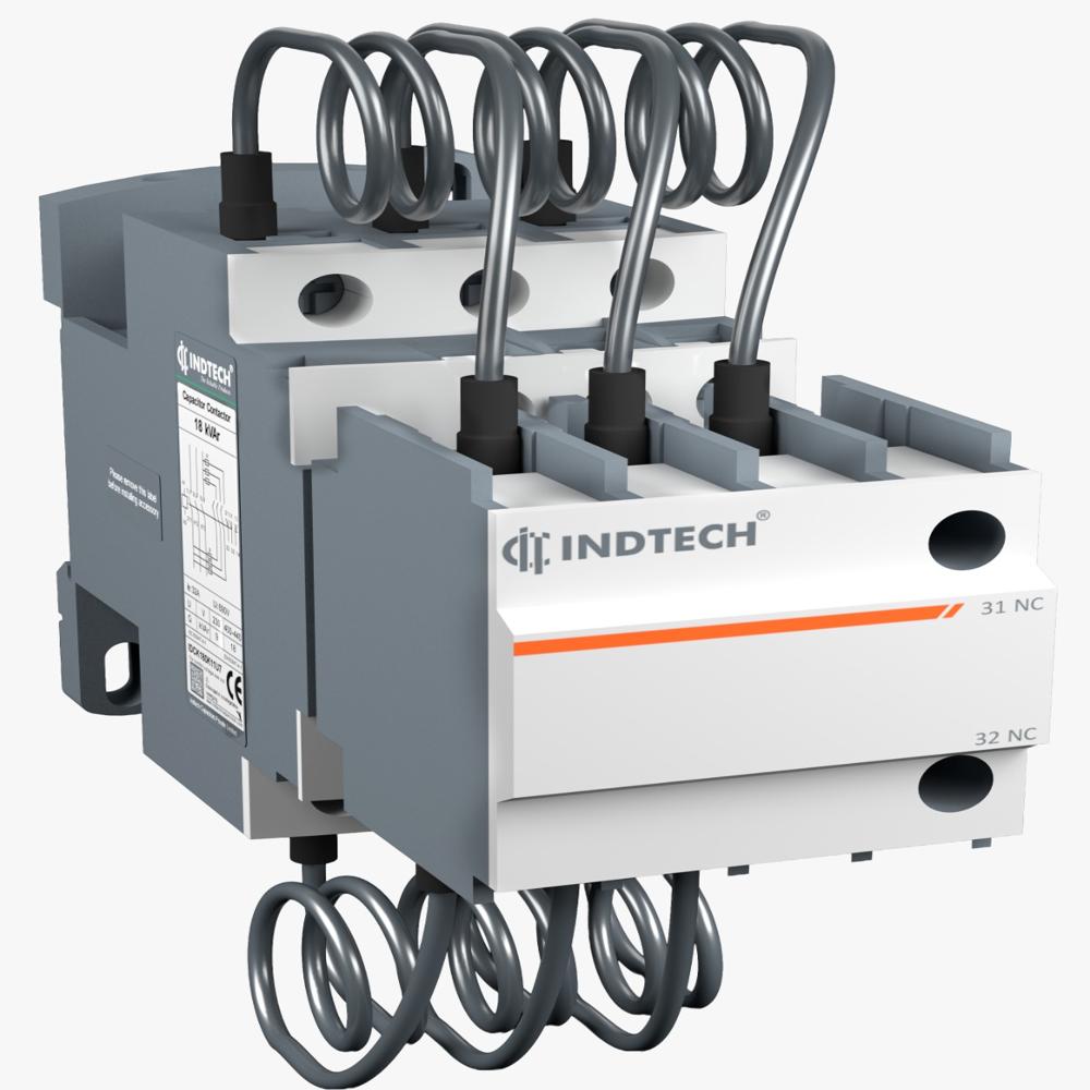 Capacitor Duty Contactor - 220 Volt Standard Size, Gray Color, 1 Year Warranty