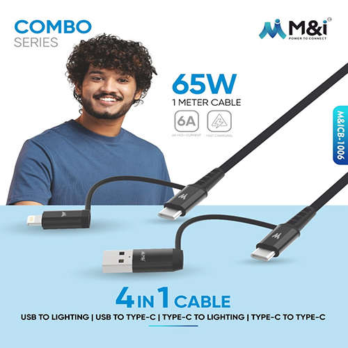 65w 4 In 1 Combo Series USB Cable