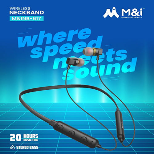 M And I Speed Boat Series 20 Hours Wireless Neckband - Body Material: Plastic