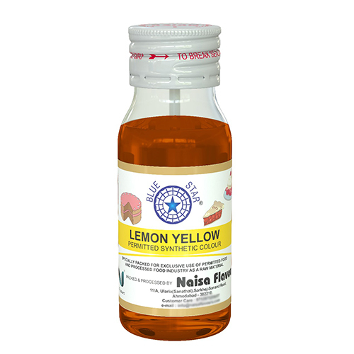 20 ML Lemon Yellow Permitted Synthetic Liquid Colour