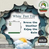 white feet - cool roof tiles - Elite gold