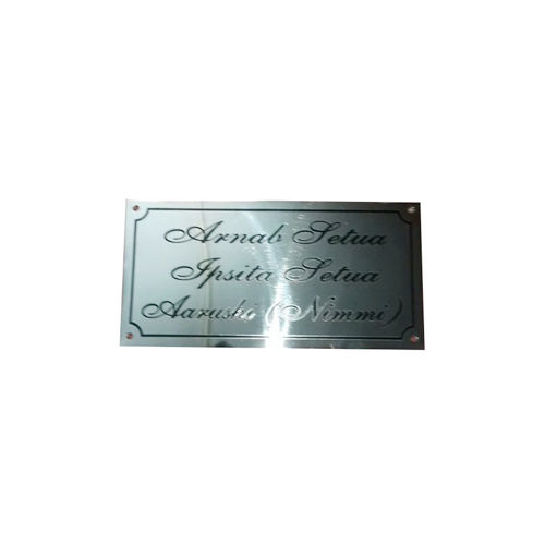 Stainless Steel Name Plate - Color: Different Available