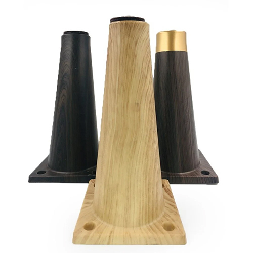 6inch Tapered ABS Sofa Leg With Gold Tip