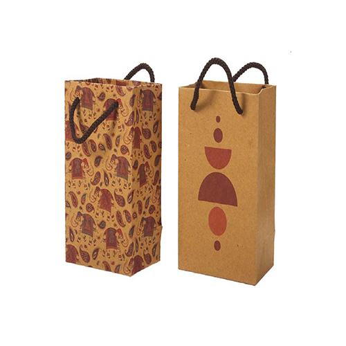 4x6x2.5inch Designer Brown Bag