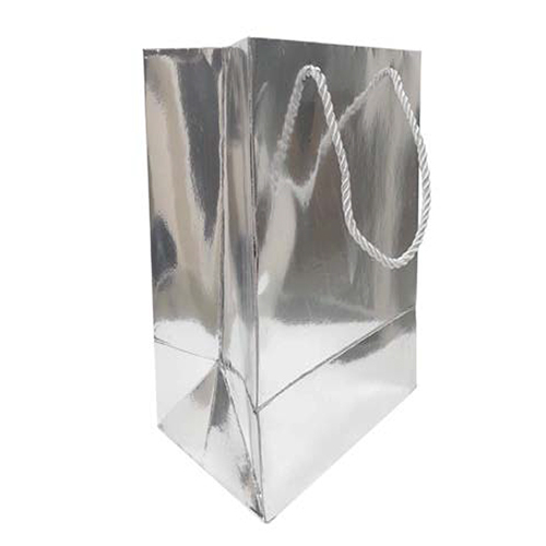 7x9x5inch Silver Color Gift Paper Bag