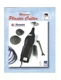 Manman Plaster Cutter ( With 3 Blades) - Color: Black