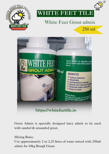 white feet - grout admix