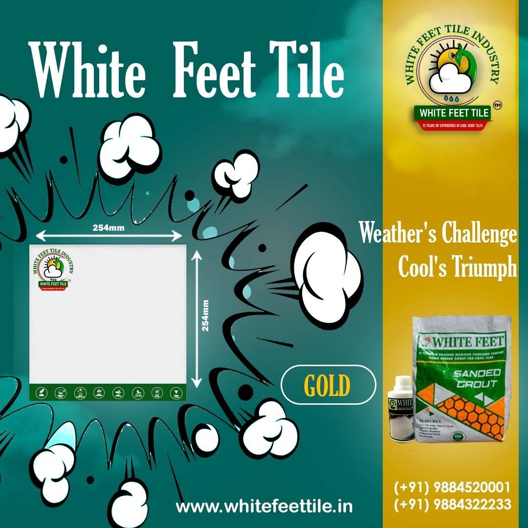 white feet - cool roof tiles - Heat Resistance Tiles