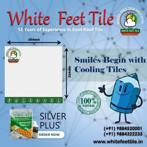 white feet - cool roof tiles - water proof tiles