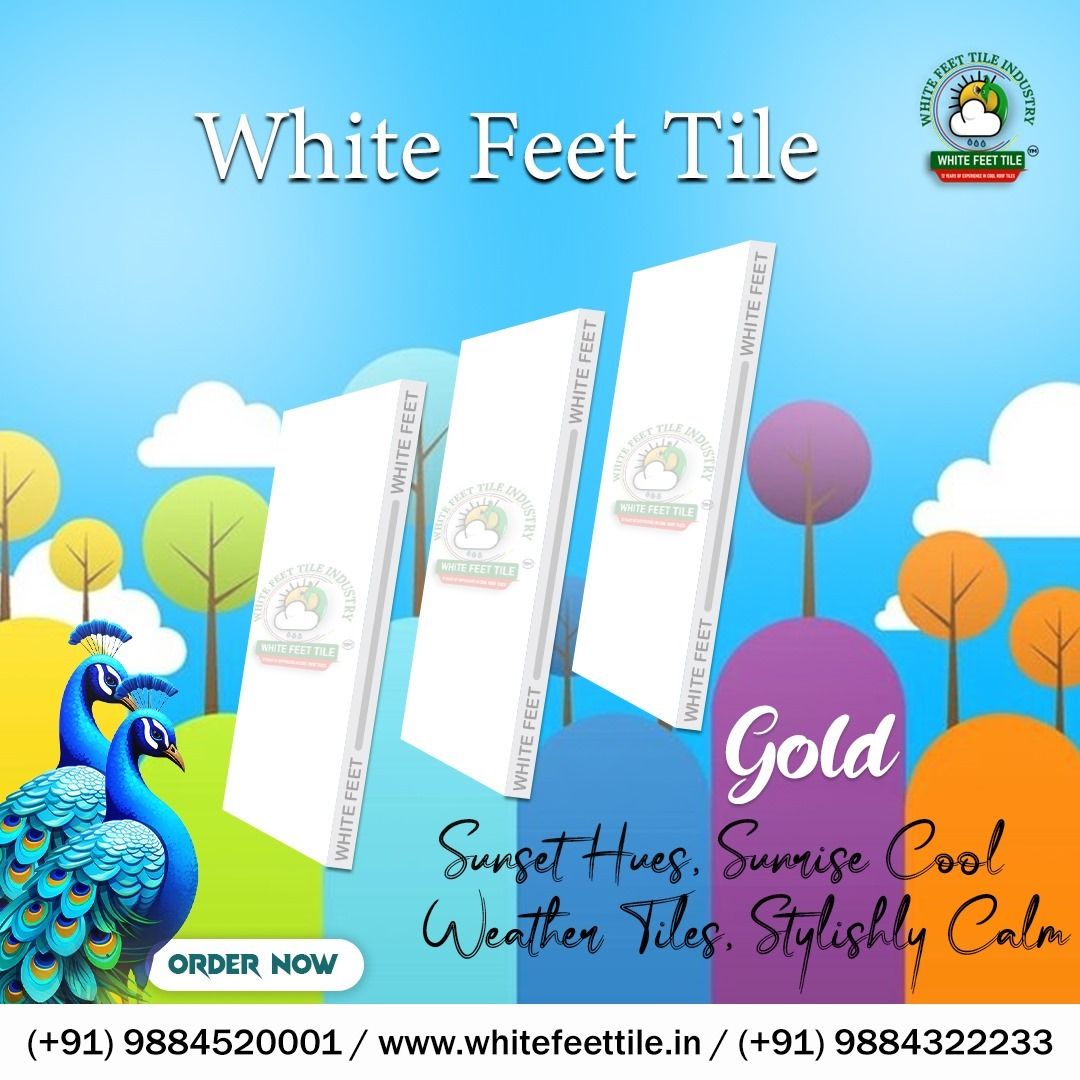 white feet - cool roof tiles - cooling tiles for roof