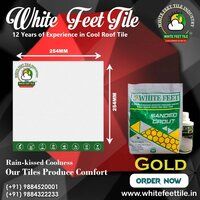 white feet - cool roof tiles - solar reflective tiles